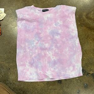 Generation Love Pink and Purple Tie-Dye Top